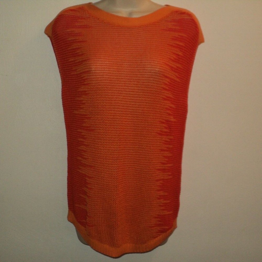 NEW Worthington Size M Knit Sweater Top Orange